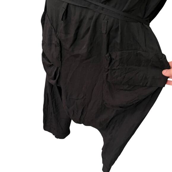 Studio B3 IT 40 / 42 Romper One Piece Black Thin Sleeveless Vneck Pockets - Picture 12 of 15